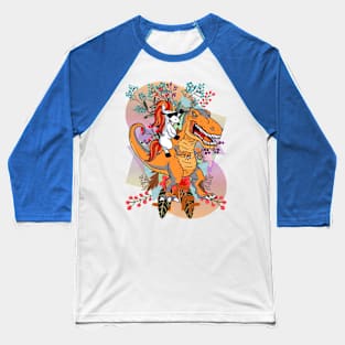 Dino and Uni Walk Baseball T-Shirt